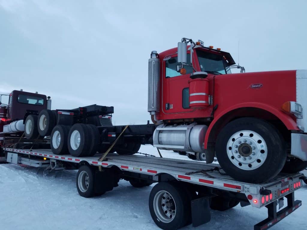 fitted truck in snow