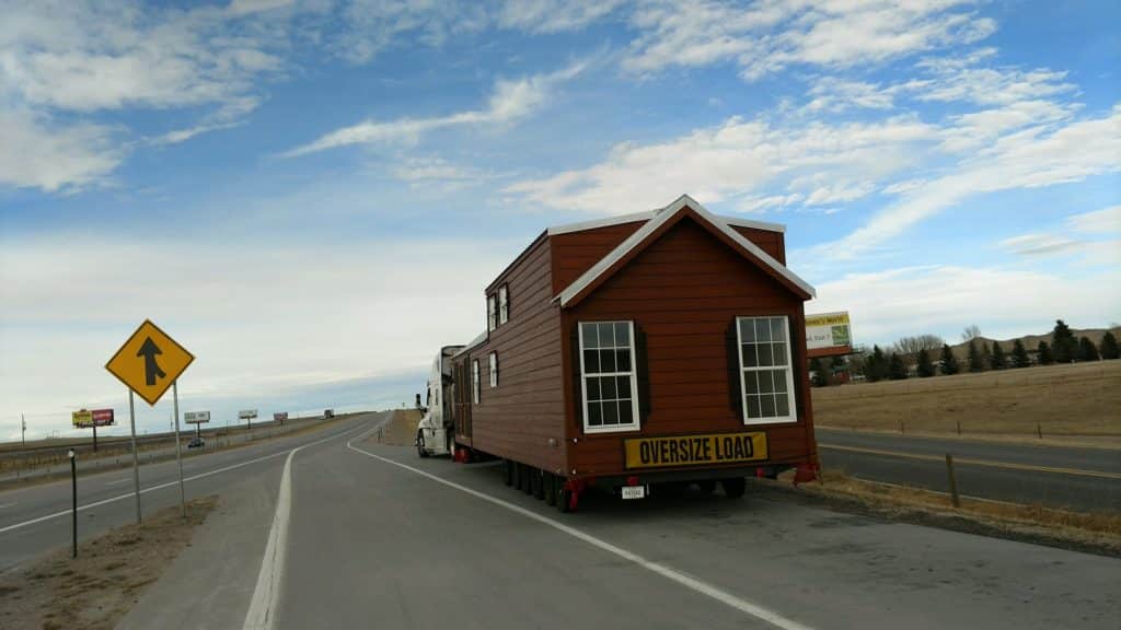 red mobile home