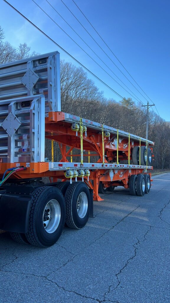 1 Trailer Stack Double Stack of Flatbeds