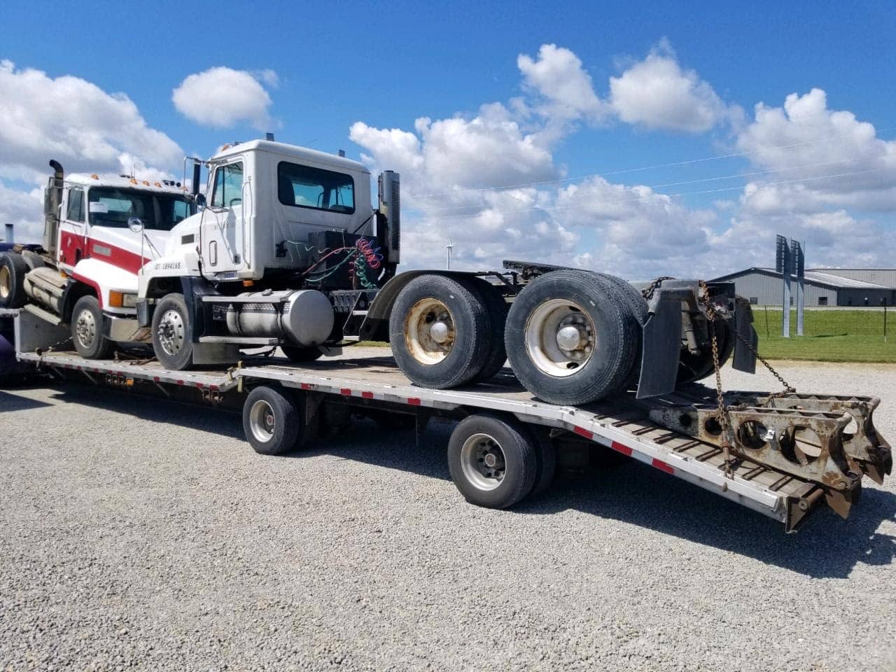 Fitted Trucks on Trailer
