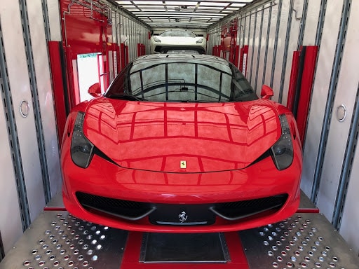 Enclosed Ferrari