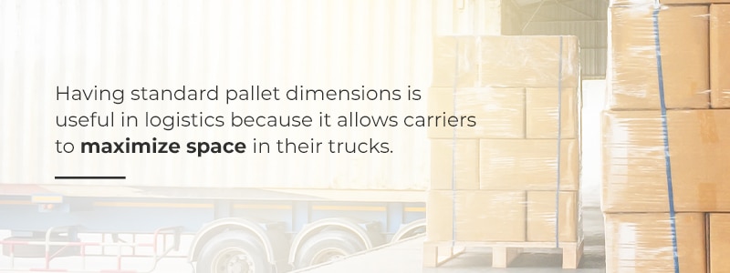 Standard Pallet Dimensions Allow Carriers to Maximize Space