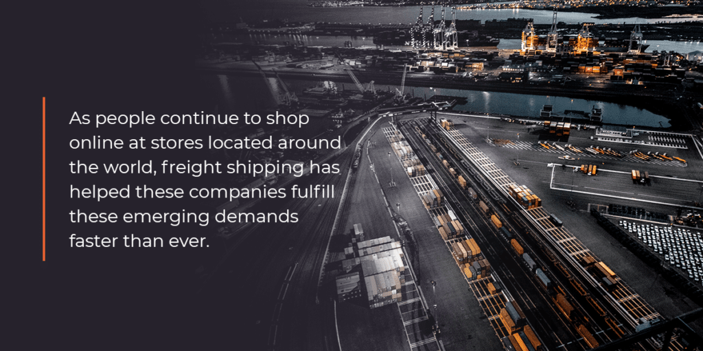 The need for freight shipping