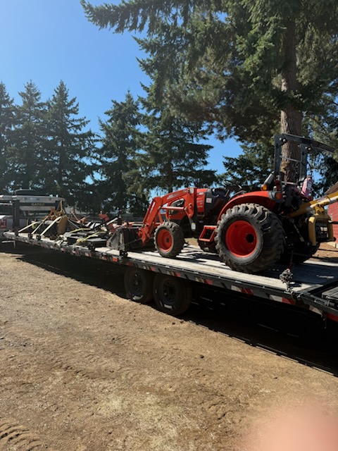 Kioti CK4010 Compact Tractor with multiple attachments