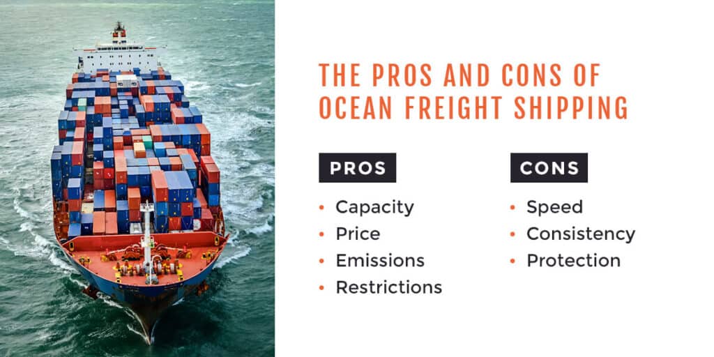 The pros and cons of ocean freight shipping