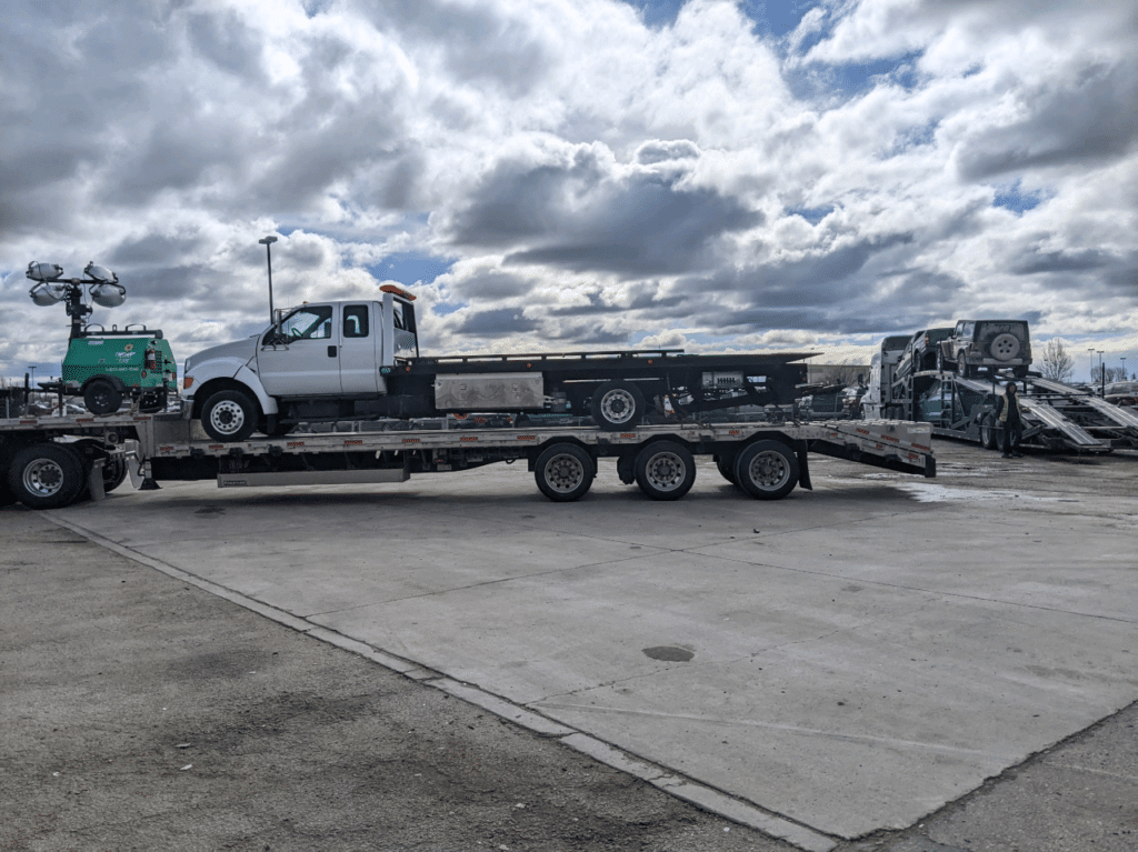 Ford F650 Flatbed Truck