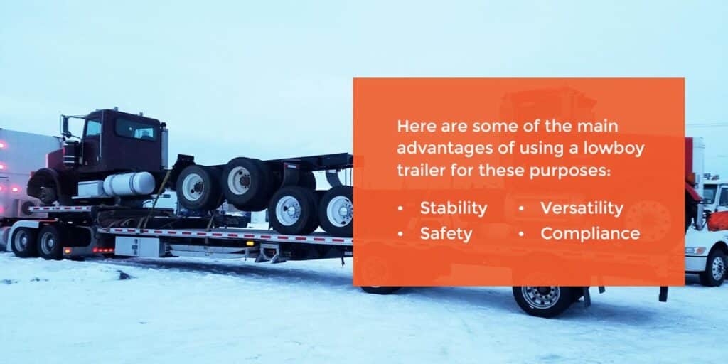 What Are Lowboy Trailers Used For?