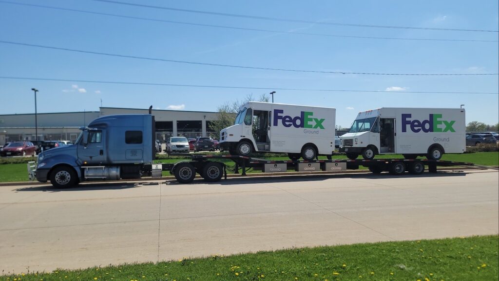 2 FedEx Step Vans 