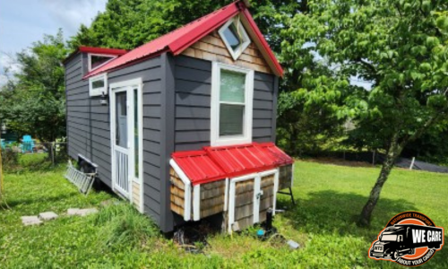 Transporting a Tiny Home.