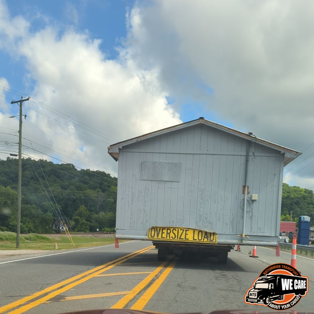 Transporting a Tiny Home oversize load.