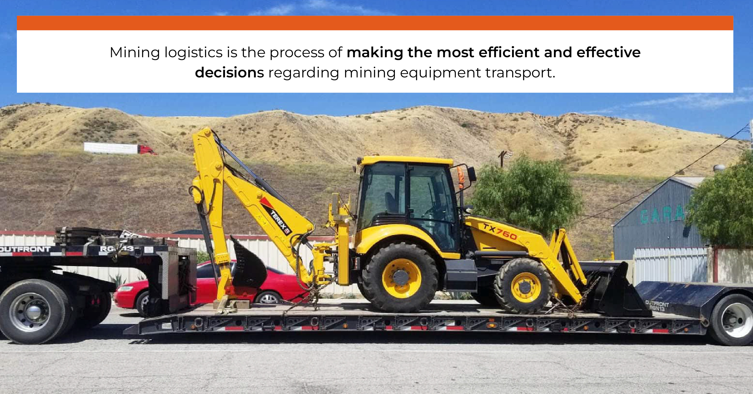 mining logistics is the process of making the most efficient and effective decisions regarding mining equipment transport