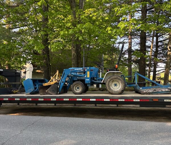  1995 Ford 1220 Tractor with Front Loader and Mower
