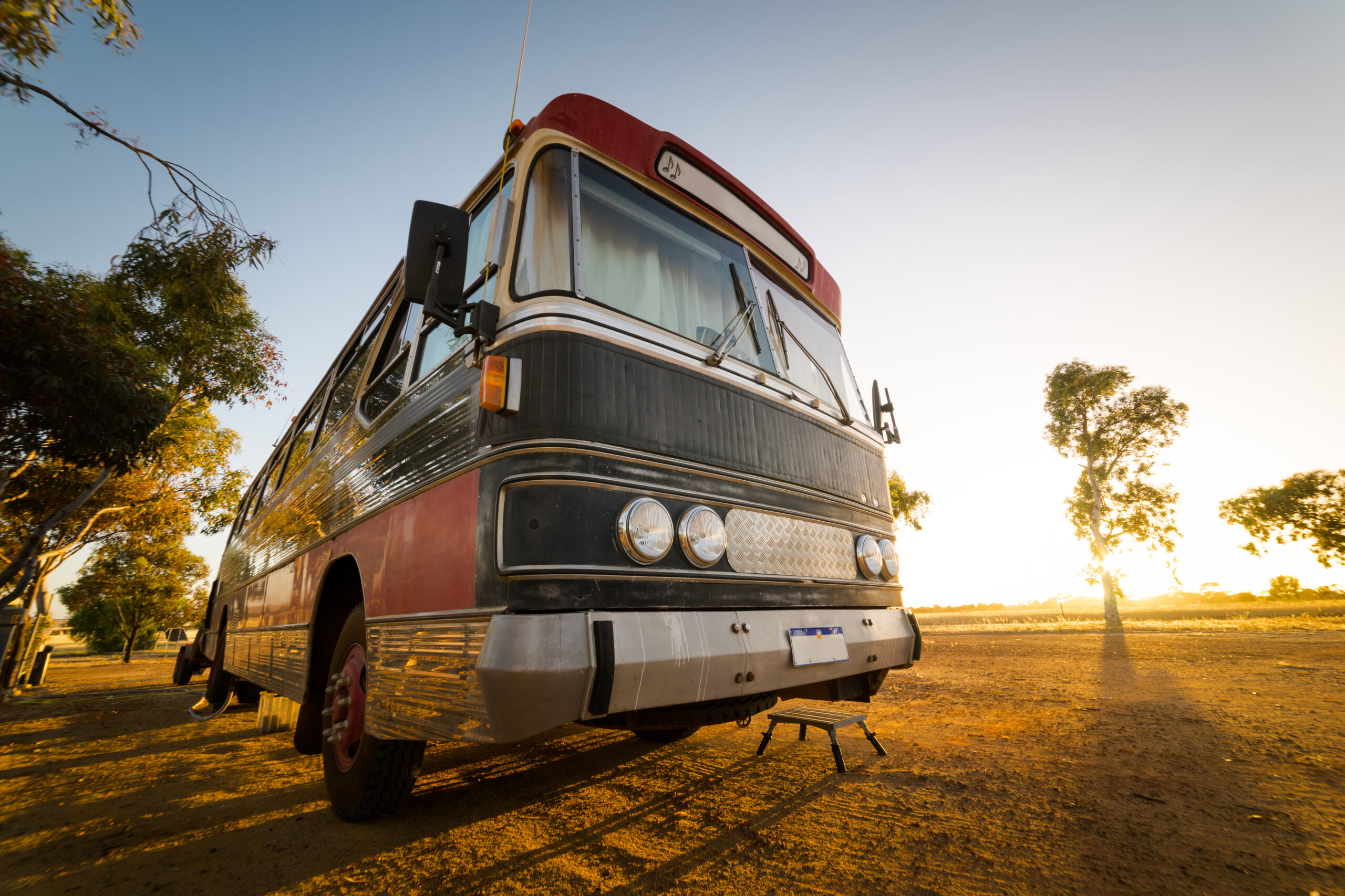 transporting camper