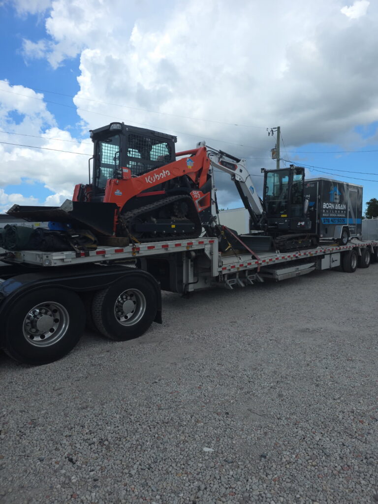 2024 kabota 75-3 skid steer Crawler/2024 bobcat E48 Excavator/2024 dump trailer