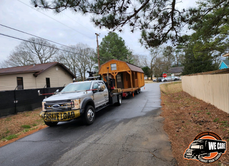 Transporting a oversize Shed.