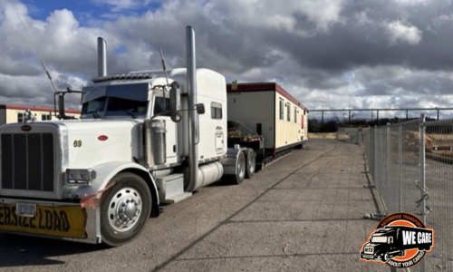 Transporting a Mobile Home.