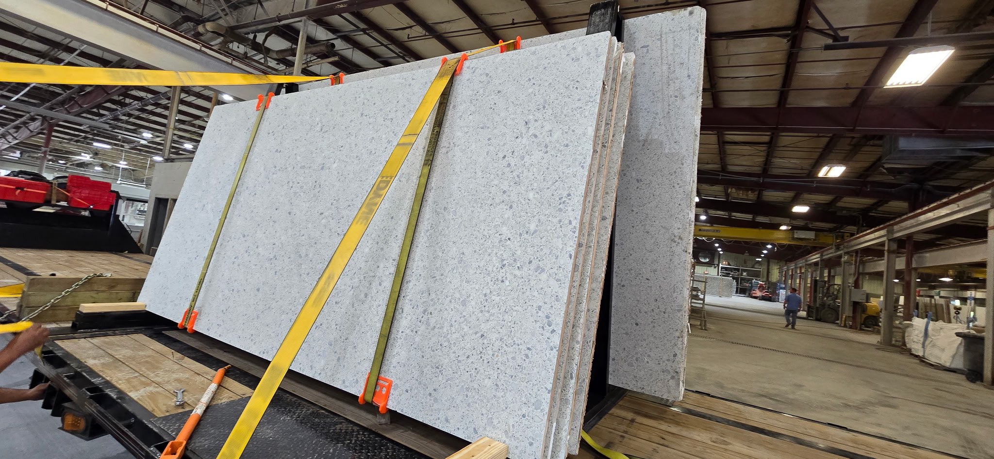 1 A Frame of 18 stone slabs