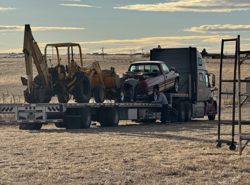 Excavator & Truck