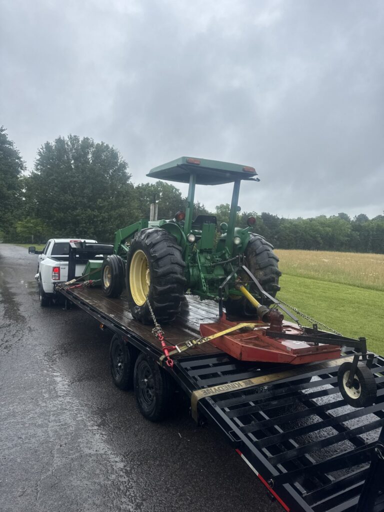 John Deere 2440 Tractor w Loader and Bush Hog