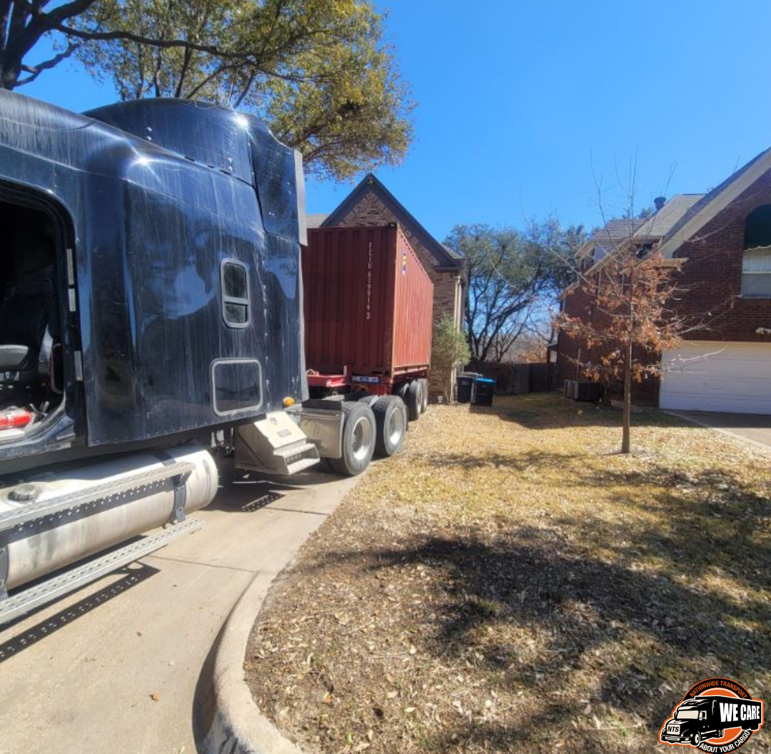 Transporting household good in a 20ft container