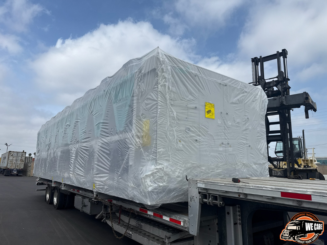 Transporting a levitation chiller.