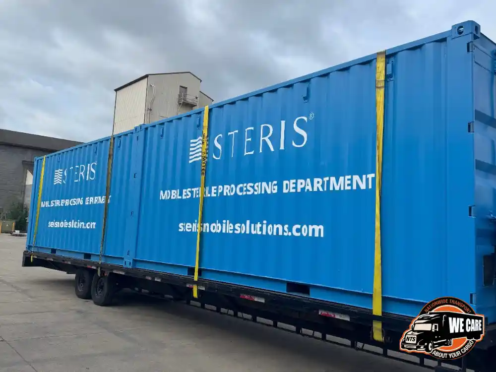 Transporting a shipping container with NTS Logistics
