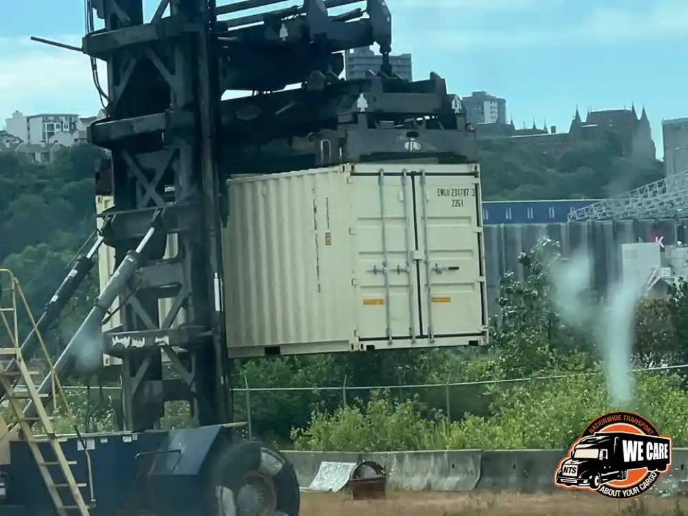 Transporting a shipping container with NTS Logistics