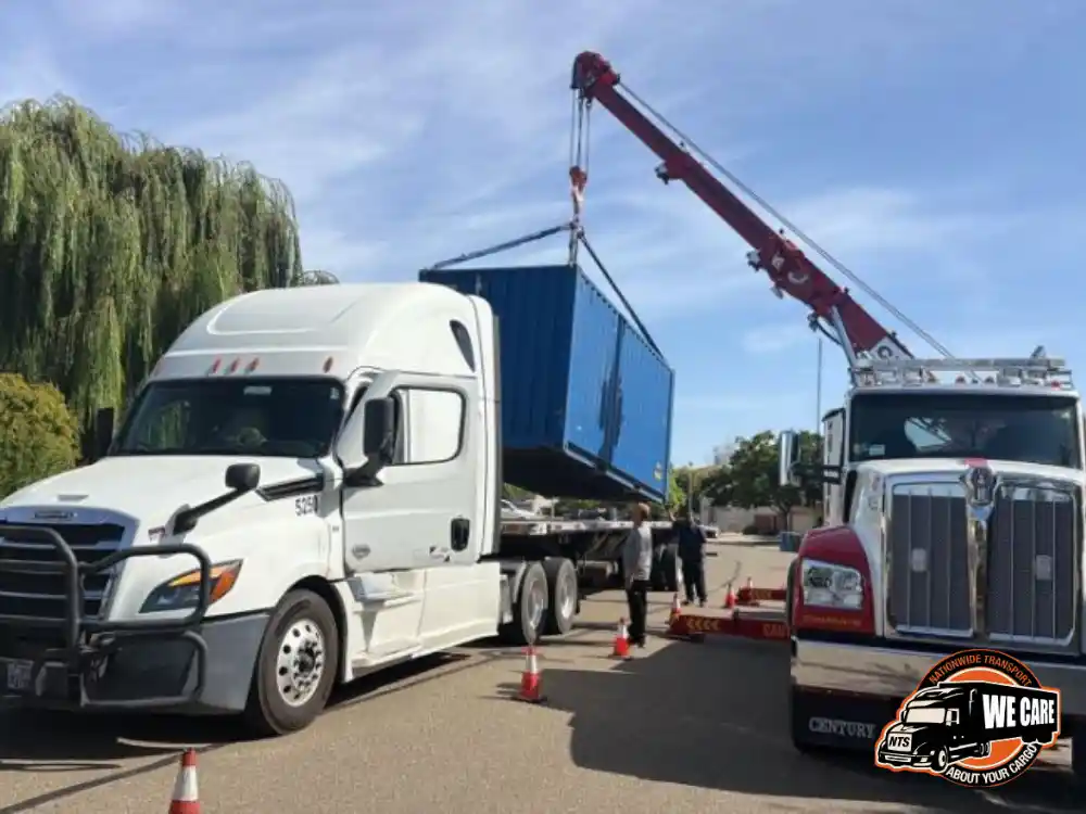 Transporting a shipping container with NTS Logistics