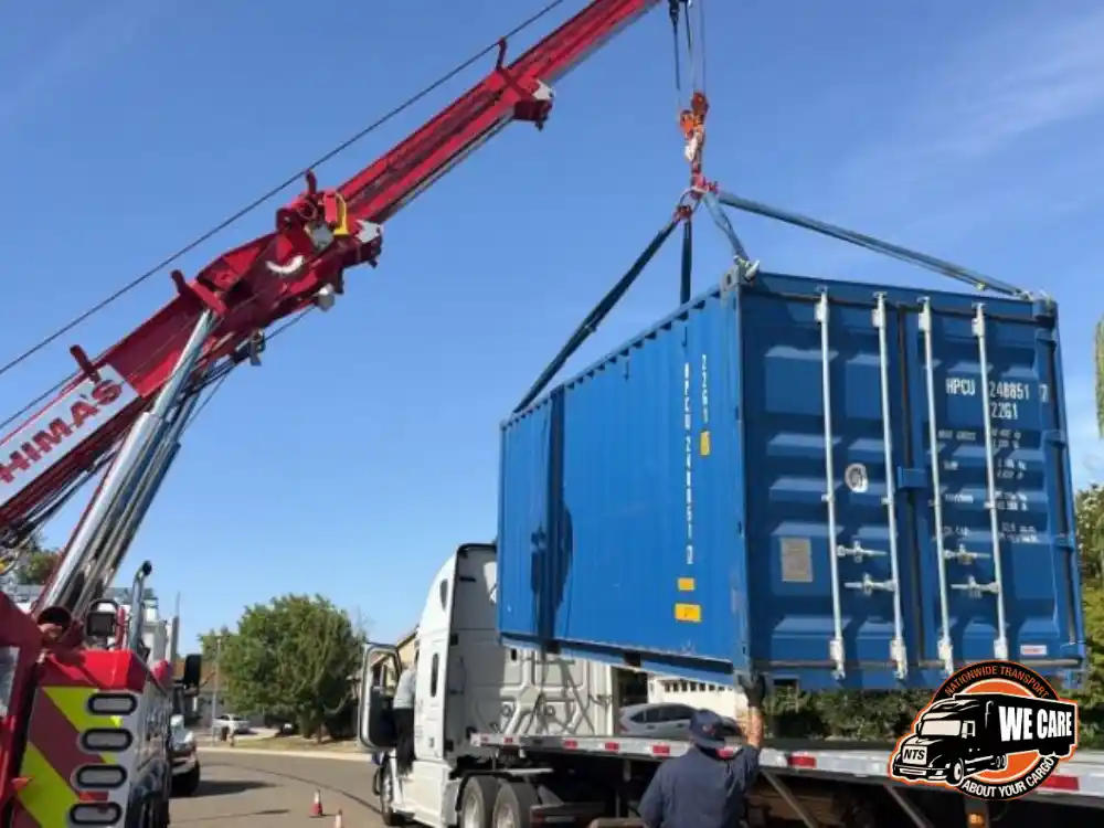 Transporting a shipping container with NTS Logistics
