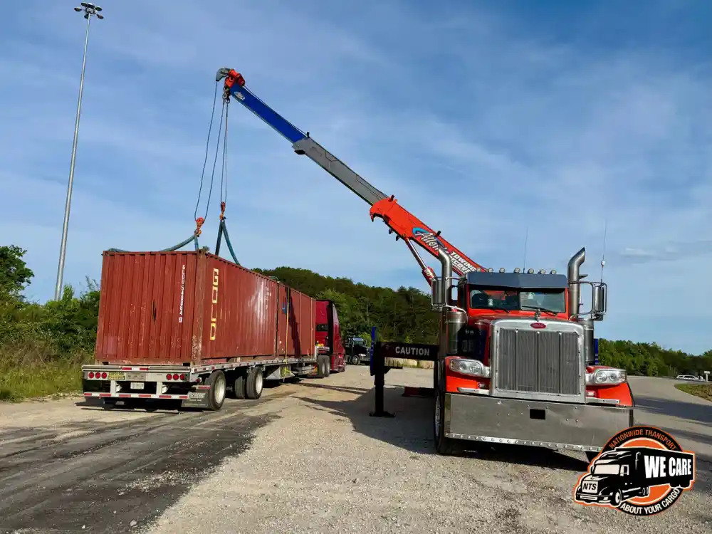 Transporting a shipping container with NTS Logistics