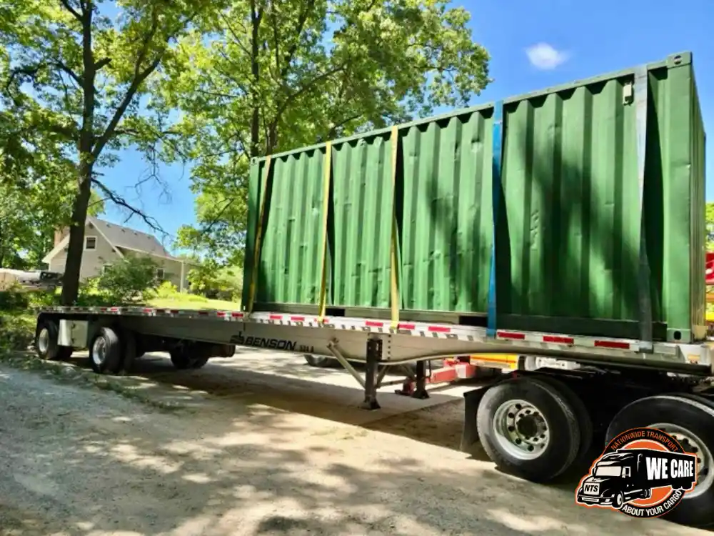 Transporting a shipping container with NTS Logistics