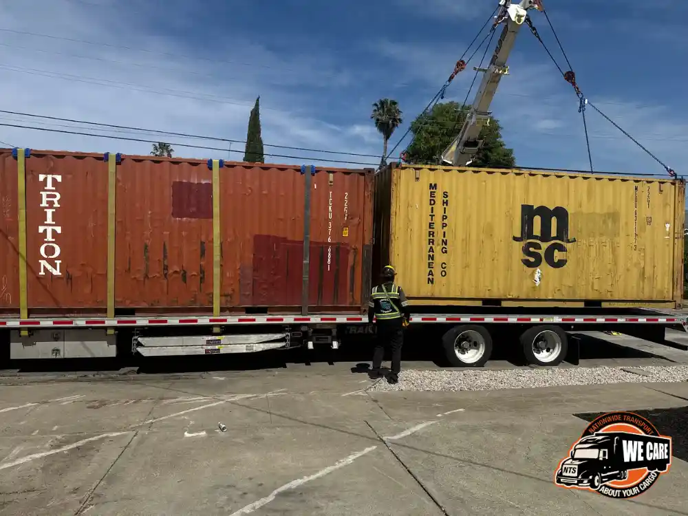 Transporting a shipping container with NTS Logistics