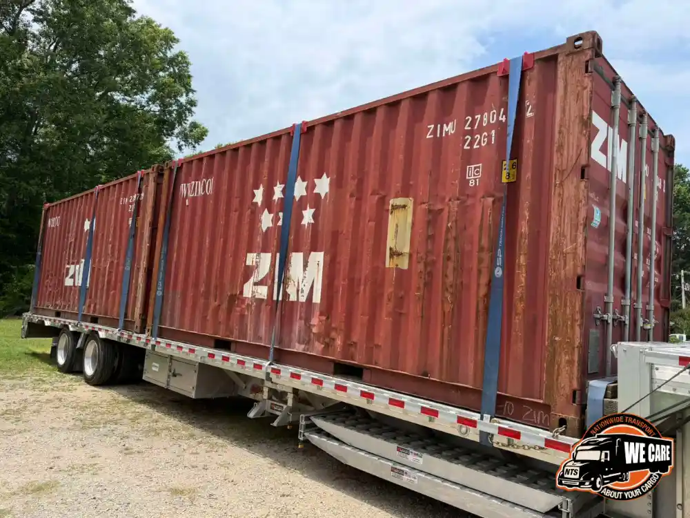Transporting a shipping container with NTS Logistics
