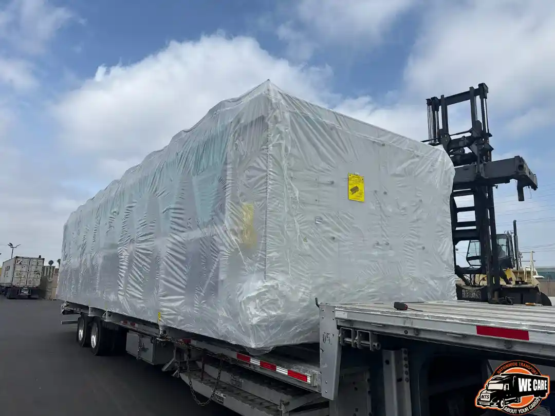 Hauling a leviation chiller.