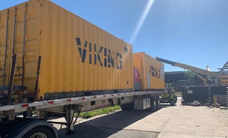 Yellow Shipping Containers